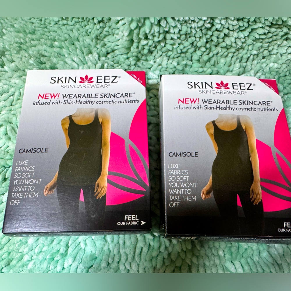 Skin Eez Wearable Skin Care, L/XL Camisole, tank top, woman, shirt NWT Lot Of 2